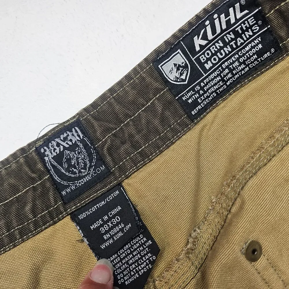 Kuhl Vintage Patina Dye 38x30 Mens Workwear Hiking Pants